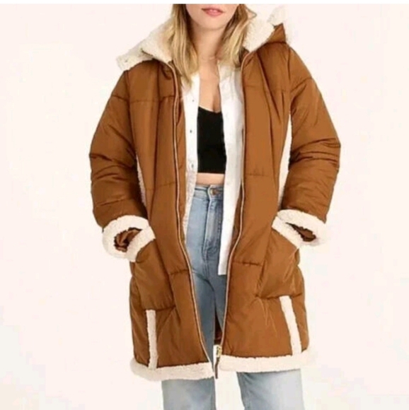 J CREW Snowday puffer jacket with PrimaLoft® BD156Sz S Coat